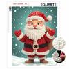 DIY Frameless Pearl Painting Kit Festive Santa Claus Easy Bead Art Canvas Beginner Friendly Relaxing Craft for Adults