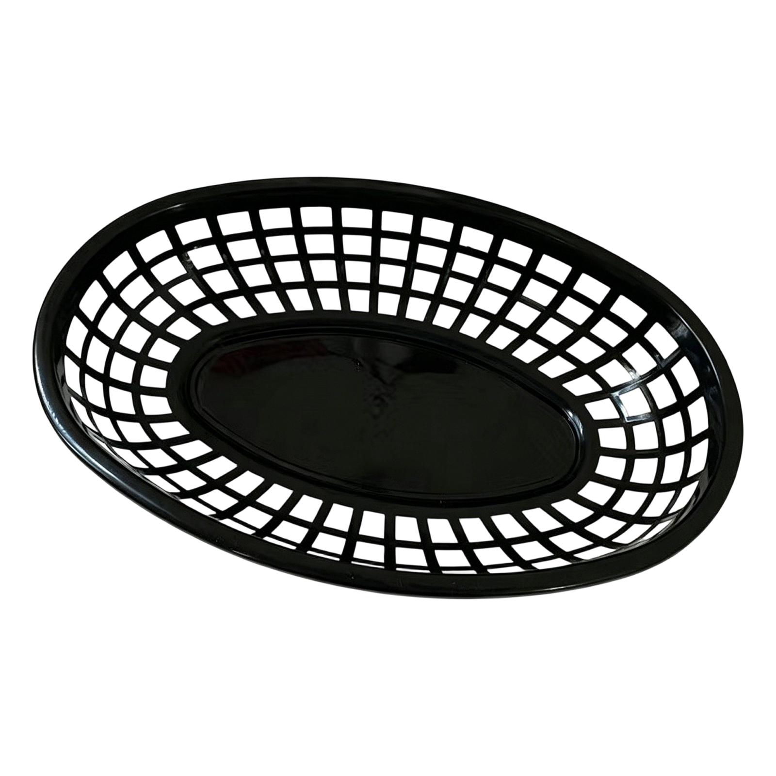 Plastic Oval Storage Baskets for Vegetables and , 10 Pack - Colorful Countertop Baskets for Kitchen, Home, and One Size