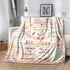 75th Birthday Celebration Flannel Blanket-Soft and Suitable for Sofas,Beds,Offices,Travel,All Seasons,Great Gift for Holidays and Birthdays.