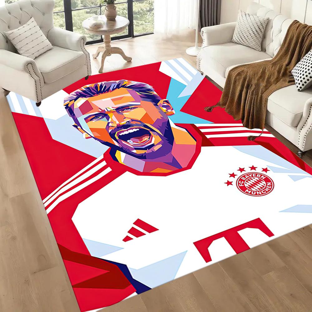 Bayern Munich Floor Rug Office Rug Suitable for Hallway Kitchen Foyer Game Room Antislip Carpet Anime Office Decor Perfect Gift for Friends & Family
