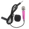 3.5mm Portable Stereo Studio Mic KTV Karaoke Mini Handheld Microphone For Smartphone Laptop PC Desktop Handheld Audio Microphone