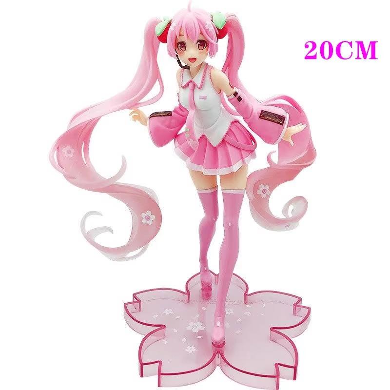 Anime Hatsune Miku Figure Wedding Dress Action Figures Kawaii Swimsuit Vocaloid Pvc Collectible Model Toys Girl Gift