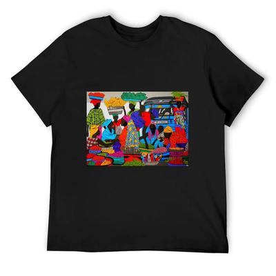 African Marketplace 2 T-Shirt Summer 2025 New Gifts and T-shirts Tees Cute Tops Tee Shirts for Men