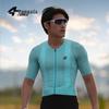 Lampaida Coolmax Schnelltrocknendes Herren-Kurzarm-Radtrikot für Frühling/Sommer - Rennrad- und Mountainbike-kompatibel