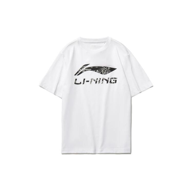 Li-Ning Big Graphic Loose Fit T-shirt White Men s AHSR543-1 XXL