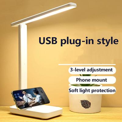 USB-betriebene Schreibtischlampe 3 Beleuchtungsmodi Studenten Study Leseleuchte