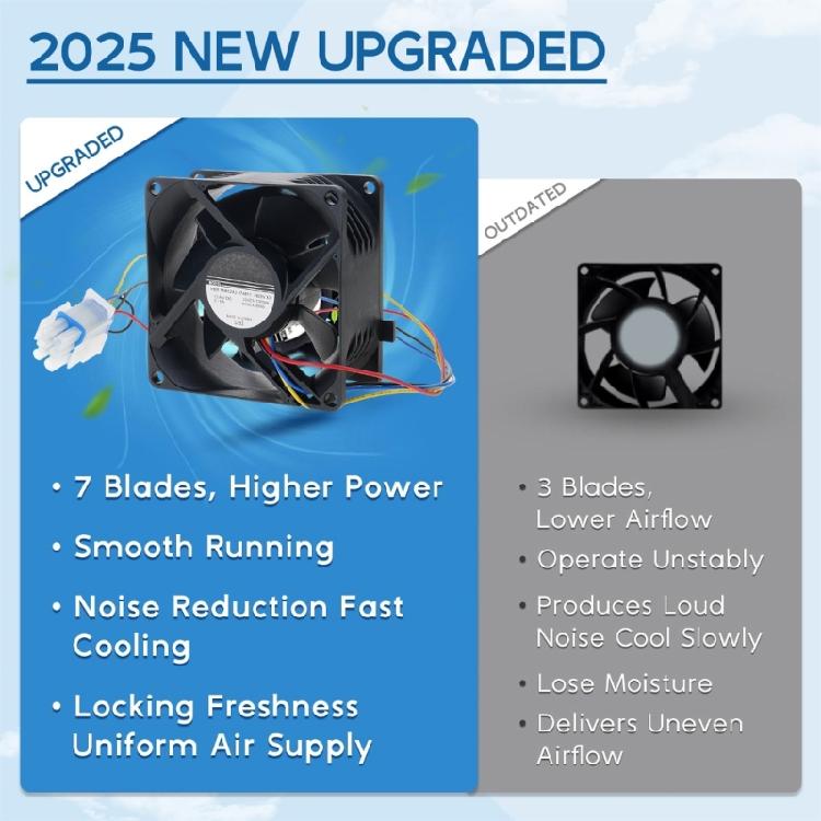 WR60X26866 Refrigerator Fan Motor Replacement Cooling Fan Motor Replace for WR60X10356 WR60X10357 WR60X26033 WR60X10341