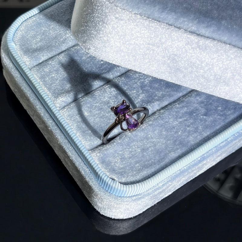 Exquisite Y2K Pink Cat Eye Stone Ring: Stylish, Sweet, and Fashionable Finger Accessory for Women