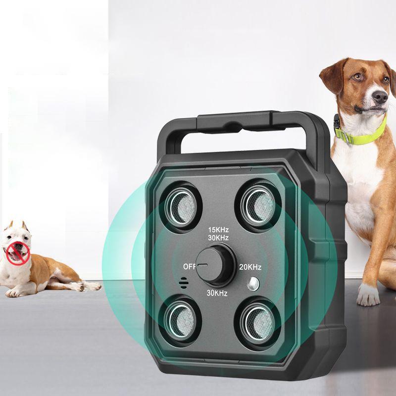 Dispozitiv Ultrasonic de Respingere a Câinilor de Companie, Deterent pentru Lătratul Câinilor cu Lanternă LED, Repelente Reîncărcabile pentru Dresajul Câinilor, Instrument Anti-Lătrat