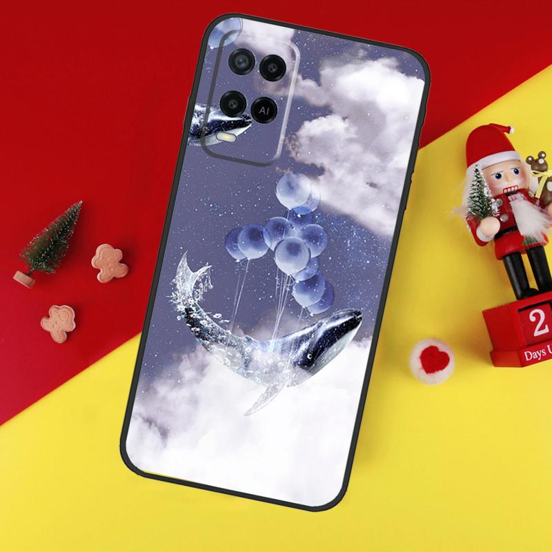 Flying Whale Magical Case For Oppo A78 A98 A18 A38 A58 A5 A6 Pro A54 A74 A94 A17 A57 A80 A60 A40 A96 A76 A16 A15
