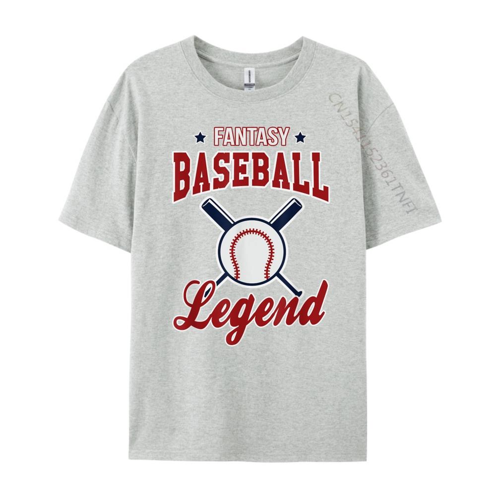 Fantasy Baseball Legend Fantasy Baseball Design White Graphic Tee Autumn Men's Shirt Camisetas Hombre