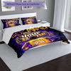 3pcs Custom Name Black Mamba Tribute Printed Bedding Set Duvet Cover Closure Includes 1 Duvet Cover & 2 Pillowcases, Soft and Comfortable for All Seas