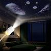 2-in-1 Sternenprojektor Nachtlicht mit Filmen, USB Sternenhimmel Nachtlicht Projektor für Schlafzimmer, Mini LED Deckenwand Projektionslampe mit 360