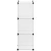 Modular Storage System with 6 Cubes Transparent PP