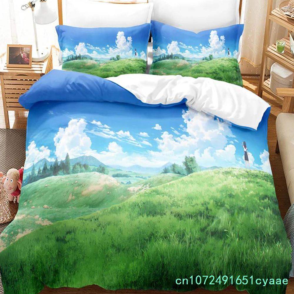 Set da letto Akebis in uniforme da marinaio stampato in 3D Anime Copripiumino Matrimoniale Singolo Completo Queen King Adulti Bambini Biancheria da letto Copripiumino