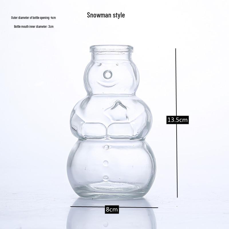 Creative Glass Vase for Flower Arrangements and Home Decor - Ideal for Dried Flowers, Desktop Display, and Hydroponic Plants