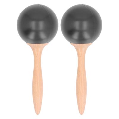 2 Stück Sandhammer Erwachsenen Maracas Shaker Holzgriff Hand Schlaginstrument Spielzeug für Party