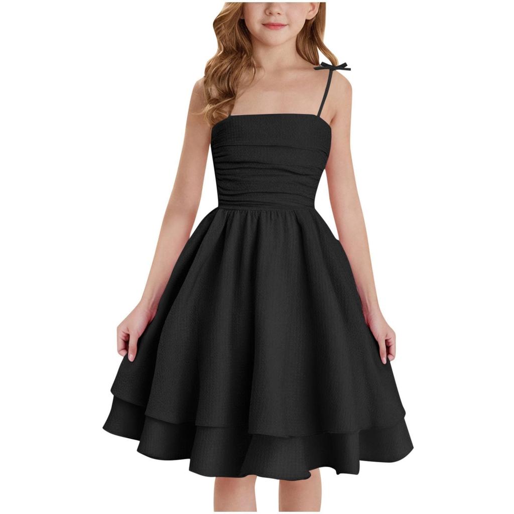 Children's Fashion Princess Dress Sweet And Cute Spaghetti Strap Dress