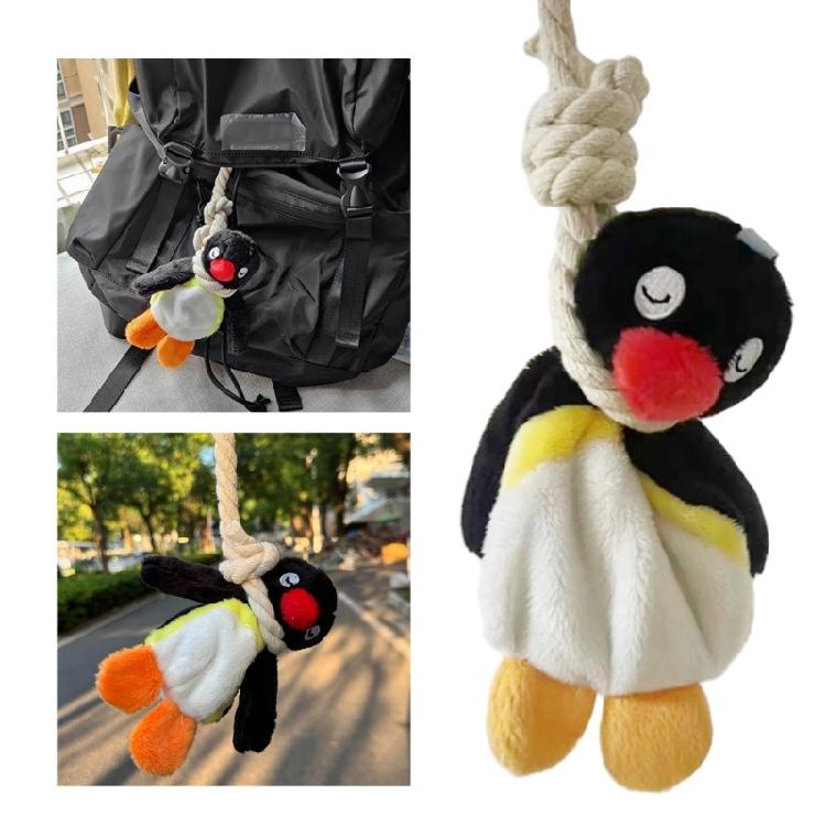 Charmante Pinguine Plüsch Hänge Dekoration Weiche Pinguine Plüsch Schlüsselanhänger Stilvoller Schlüsselanhänger für Kinder und Erwachsene