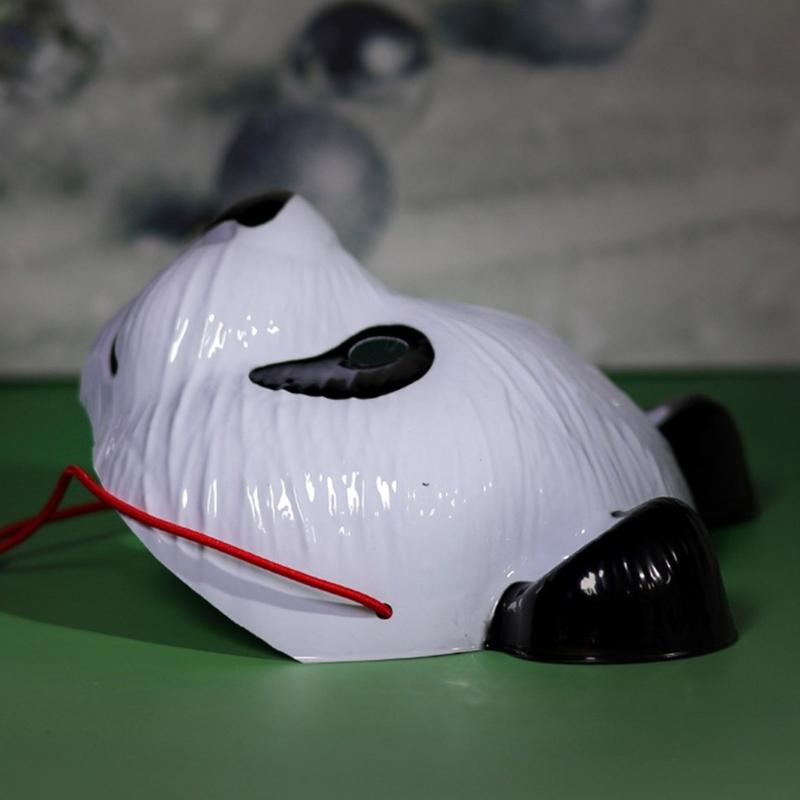 Festival Panda Full Face Mask For Halloween Christmas Parties Costume Accessory Kids Adults Safe Comfortable PVC Plastic