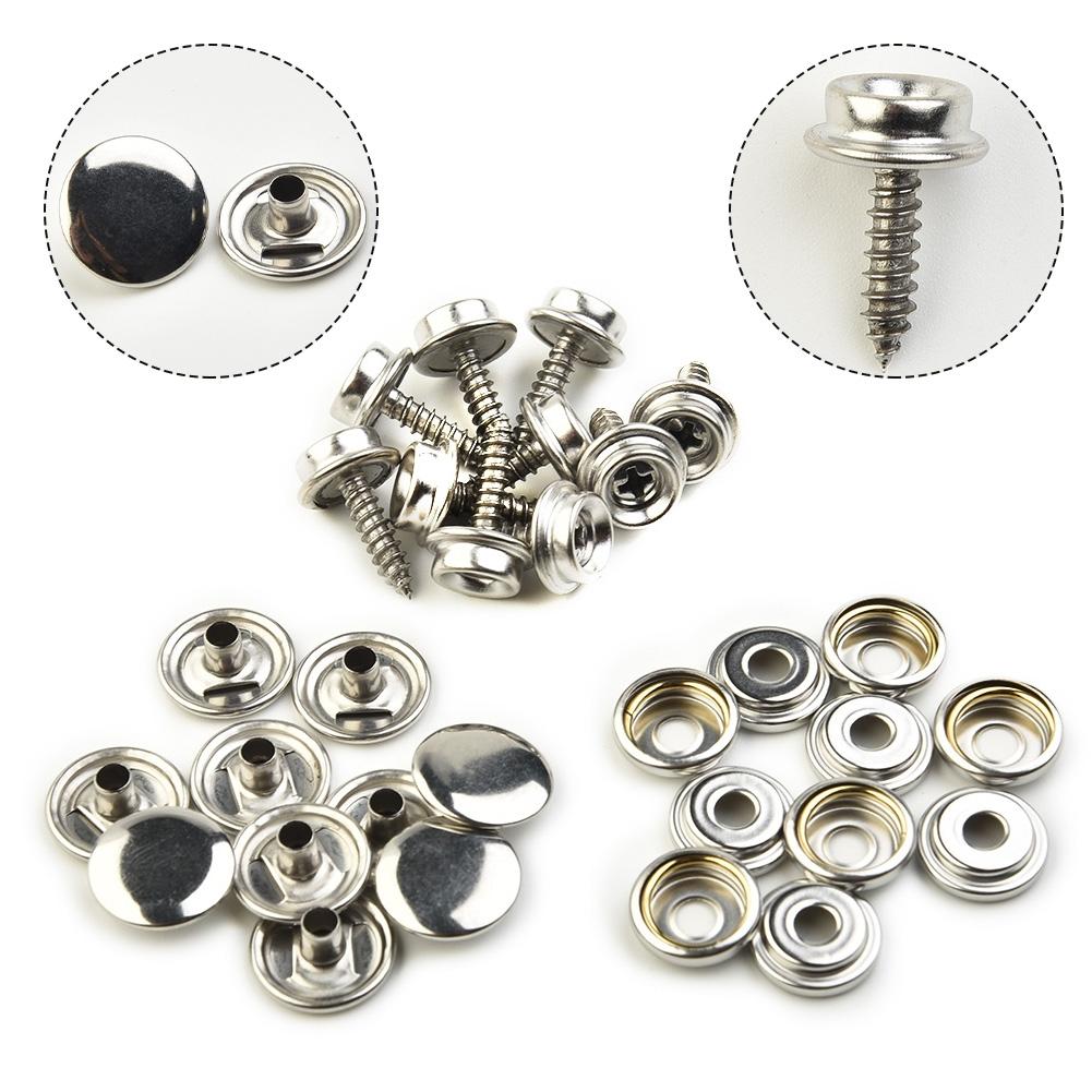 Easy To Use Snap Fasteners 15mm Cover Fabric Fixed