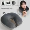 U-shaped Travel Neck Pillow Snap Strap Soft Cover Neck Support Neck Suitable for Travel Car Home Office Lunch Break