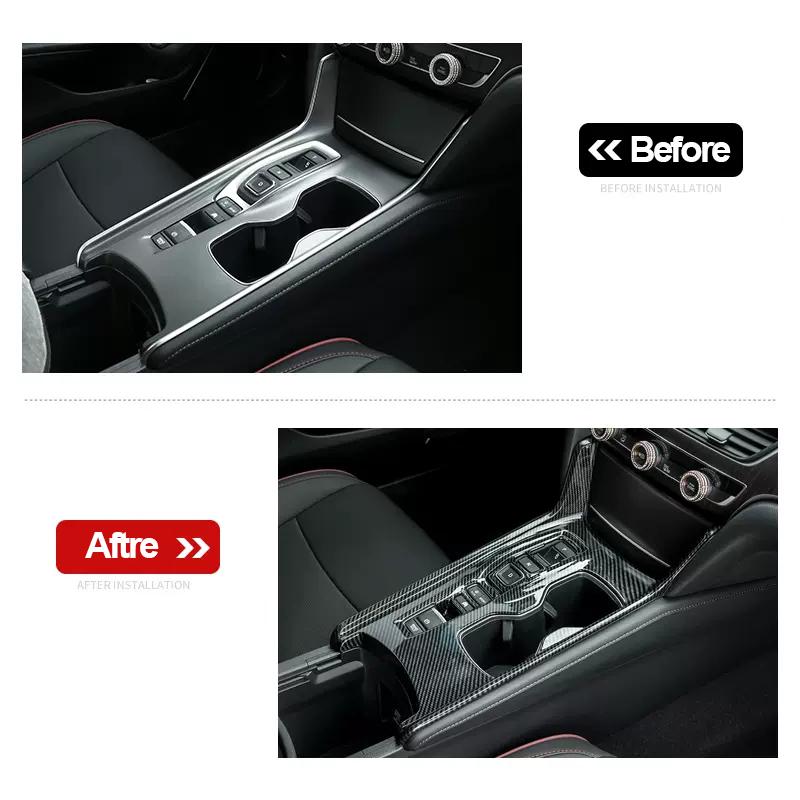 For Honda Accord 10th X  2018    2022 Hybrid Accessories ABS Car Central Console Gear Shift Knob Panel Cover Trim