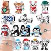 Original Charm Copper Penguin Blue Zircon Rabbit Koala Animals Beads Fit Bracelet Accessory Gift Jewelry Diy Women