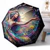 Dance Portable Automatic Umbrella Compact & Durable 8-Rib Design Compact Design Travel Essential Elegant Women's Umbrella