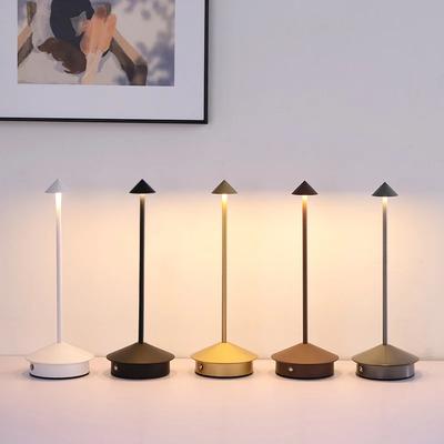 Rechargeable LED Table Lamp Touch Sensor Night Desk Lamp for Restaurant Hotel Bar Bedroom Temperatures Stepless Dimming New