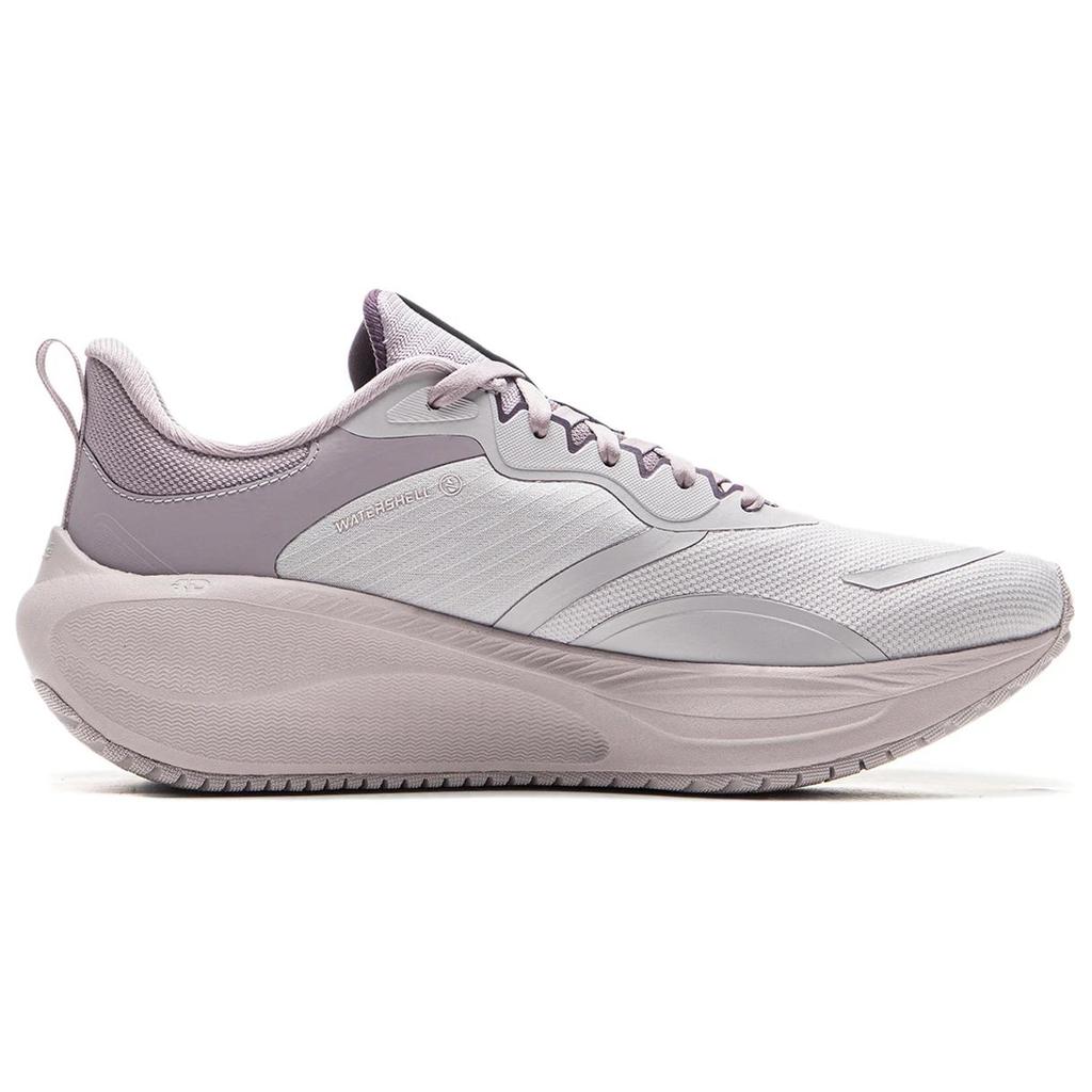 New LINING Wuyue 2.0 Protective Edition Running Shoes Women's Low Top Smoky Purple Gray/Brocade Purple ARSU076-3