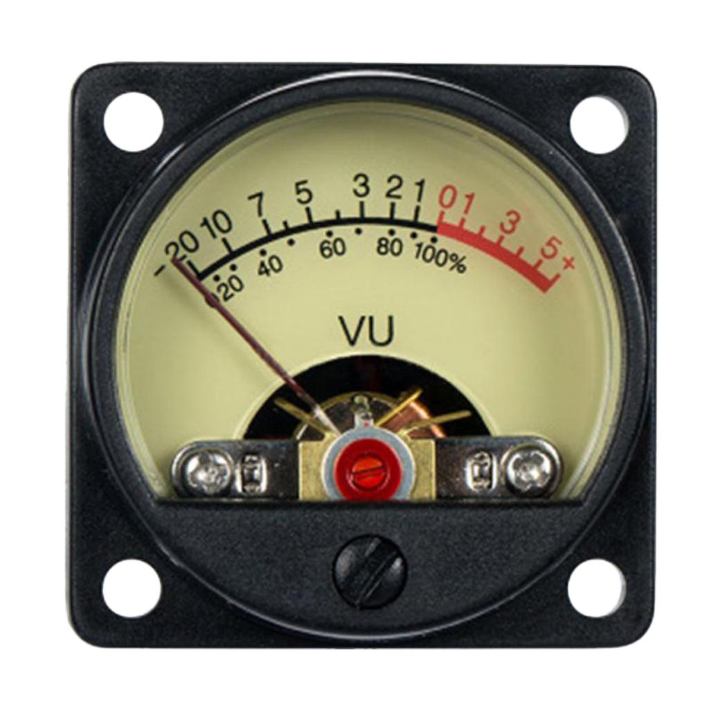 2 Precision Panel Meter VU Audio Level Amp With Warm Bk