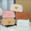 Astuccio in Peluche di Grande Capacità Stile Coreano con Design a Orsetto per Studenti e Ragazze