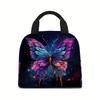 Lunch Bag with Butterfly Design, Insulated Tote for Work, Travel, And Picnics, Suitable for Back to School, Safe for Non-Food It