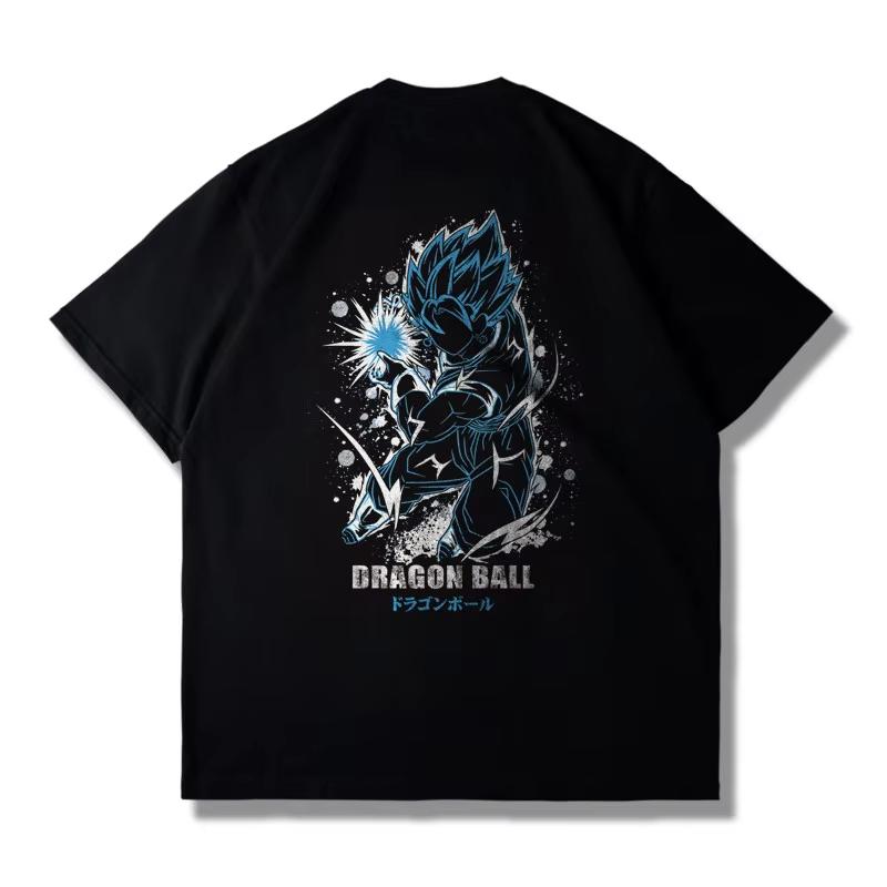 7‑Style Anime Dragon Ball Goku Graphic‑Print Men's T‑Shirts, Comfortable Casual Street‑Wear Short‑Sleeve Tops For Anime Fans