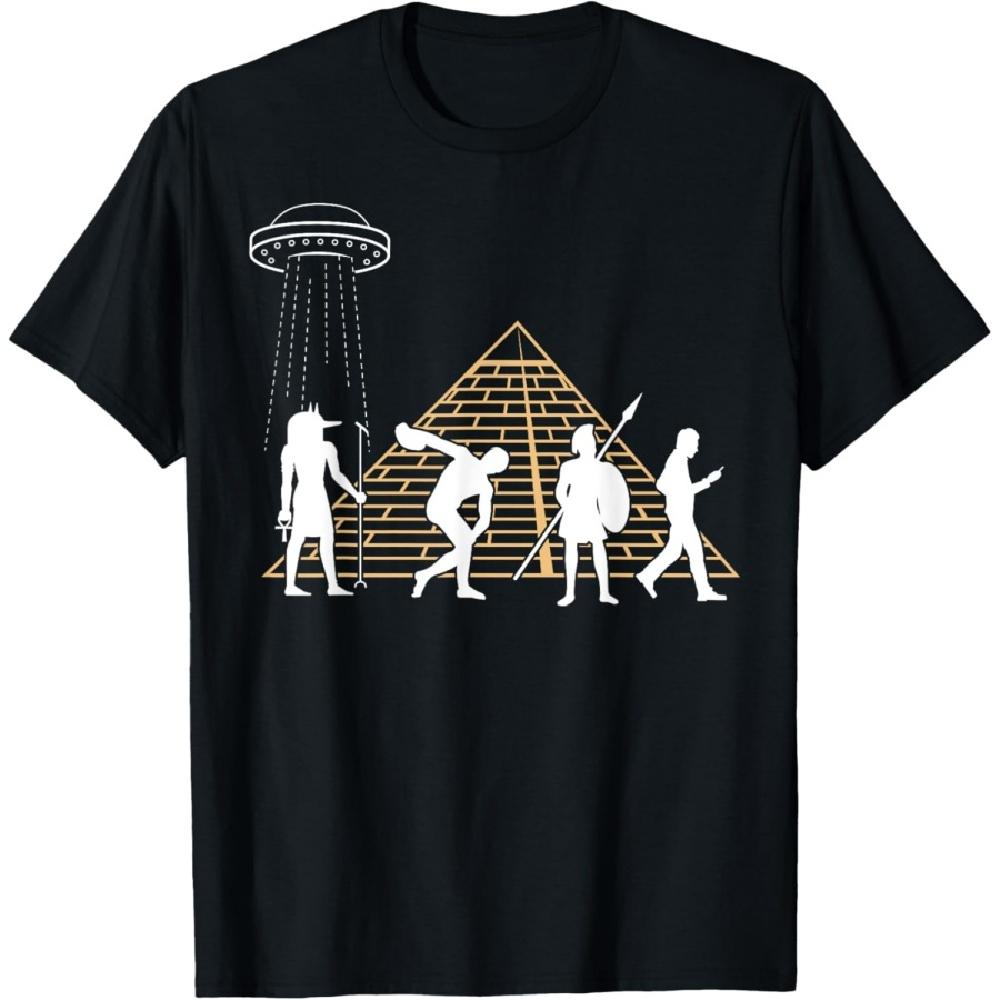 

Alien UFO Egyptian Pyramid True Story Unisex design T-Shirt(1) S
