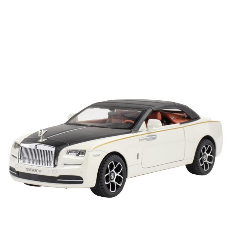 1/24 Rolls Royce Dawn Alloy Luxy Car Model Diecasts Metal Toy Vehicles Car Model Simulation Sound and Light Childrens Toys Gift