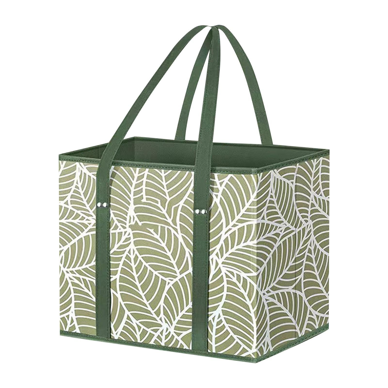 

Shopping Bags, Reusable Shopping Bags, Reinforced Bottom, Foldable Tote Bags One Size ціан