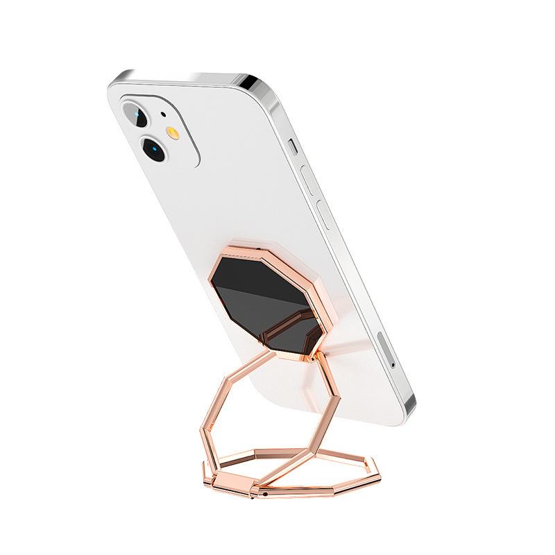 Supporto ad Anello Pieghevole Multilingue per Telefono Cellulare con Magnete, Supporto per Auto e Funzione Stand