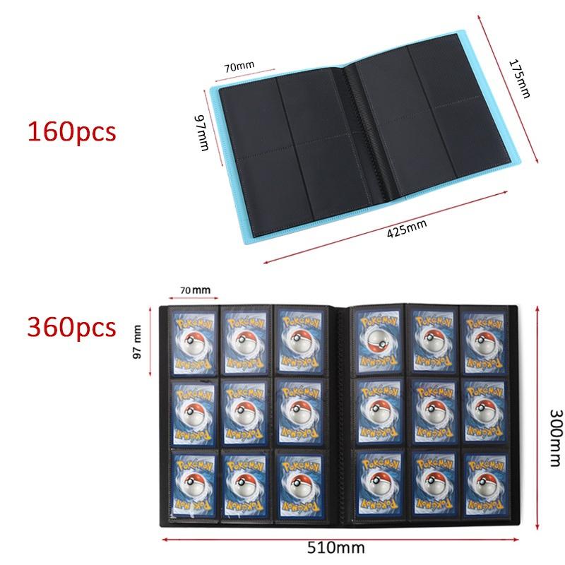 Large 160 360 480 Cards Capacity Pocket Holder Binders Albums for CCG MTG Magic Yugioh Board Game Postcard Polaroid Cards Book Sleeve