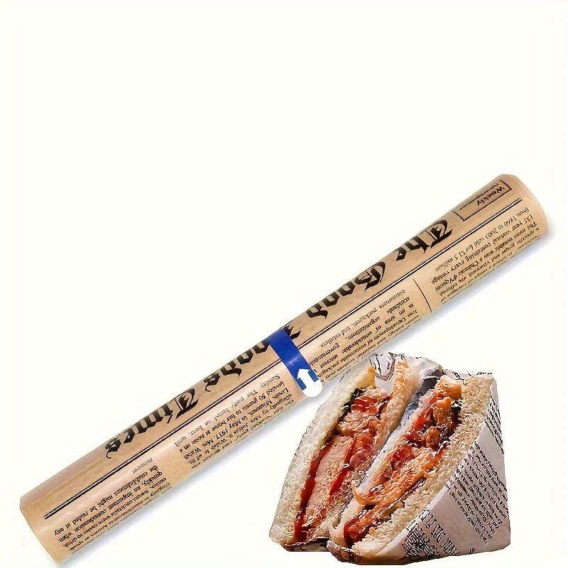 Backpapier Backwerkzeuge Lebensmittelqualität Fettpapier Brot Sandwich Burger Pommes Wrappers Keks Ölpapier 5 Meter Backwerkzeuge