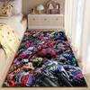 Sportlicher Teppich, MotoGP-Fahrer-Collage Marquez 93 Rossi 46 Bagnaia 63 Motorrad-Druck, Garagen-Dekoration, Rutschfeste Matte