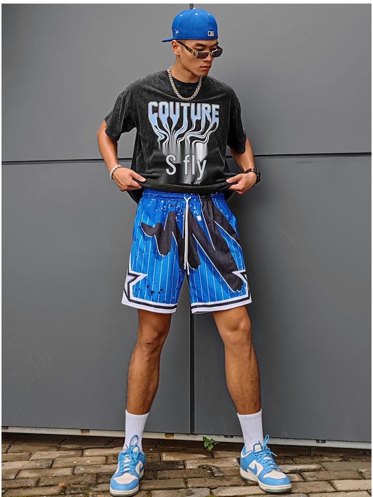 Men's Summer Trendy Quick-Dry Mesh Basketball Shorts