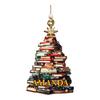 Christmas Book Tree Ornament ACRYLIC, Book Gift, Book Lover Gift, Book Ornament, Book Gift, Book Lover Gift, Librarian Gift