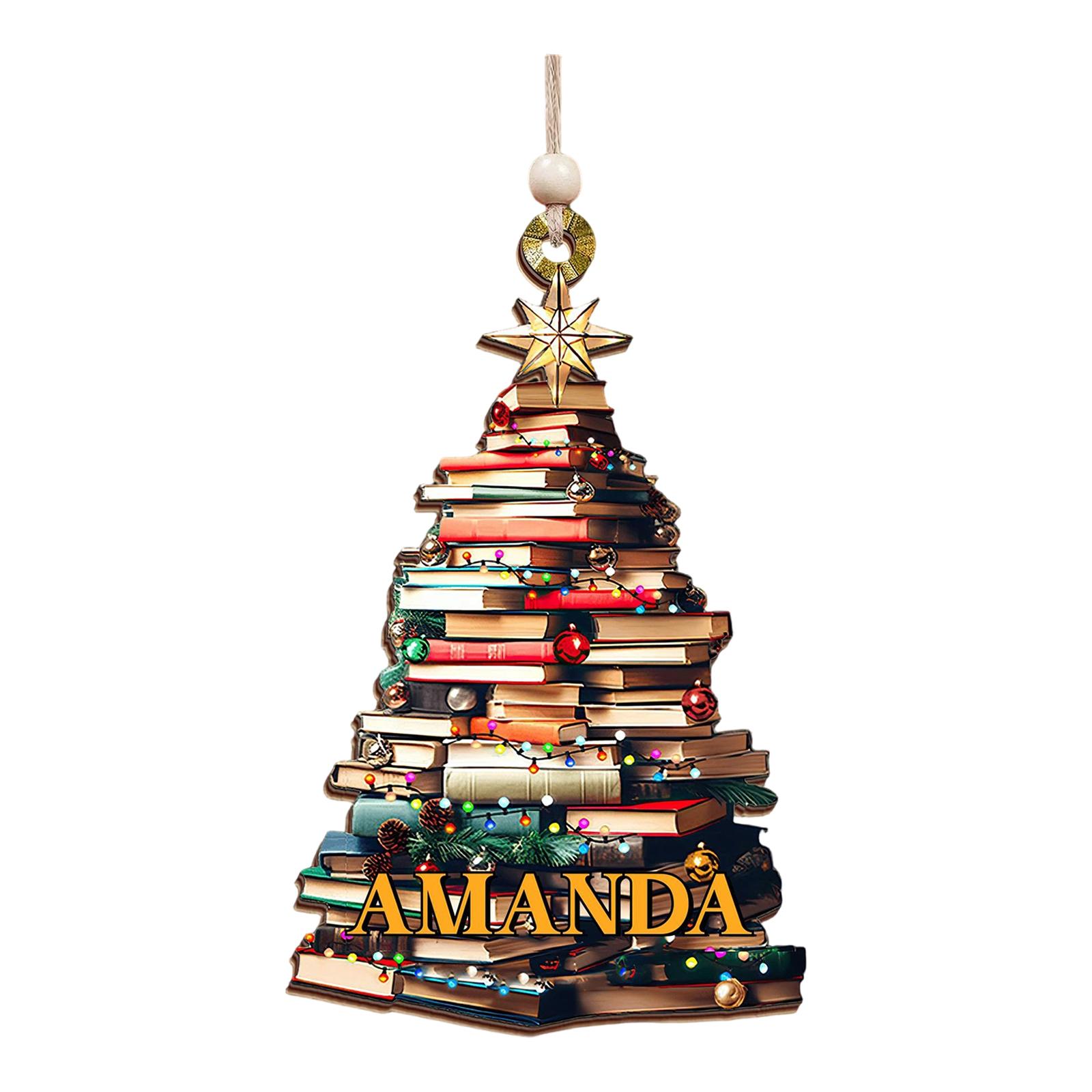 

Рождественское украшение в виде книжной елки из АКРИЛА, Книжный подарок, Подарок для книголюба, Книжное украшение, Книжный подарок, Подарок для книголюба, Подарок для библиотекаря One Size