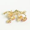Brooch Pin Enamel Strawberry Surface Alloy Pin Shape Zinc Coats Suits Sweaters