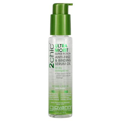 2chic, Ultra-Moist Super Potion Anti-Fizz & Binding Serum Oil, Avocado + Olivenöl, 81 ml (2,75 fl oz)