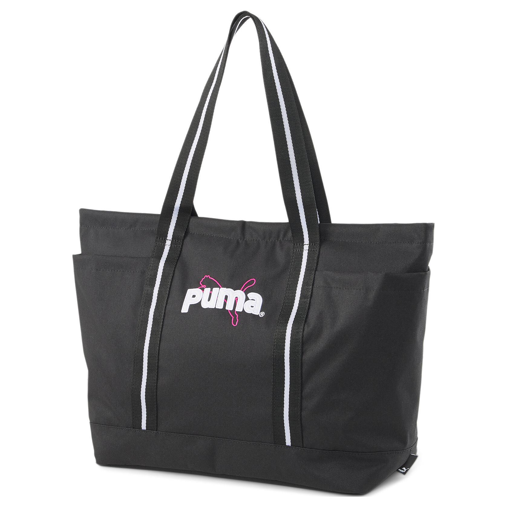 

Puma Logo Casual Fashion Polyester Tote Bag Women Tote Bags Black 7949601 Black