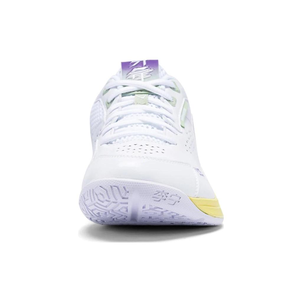 Li Ning Blade Pro Shock Absorbing Wear Resistant Non Slip Low Top Badminton Shoes Unisex sneaker White AYAT005-6