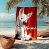 Custom Name Ultra-Soft Beach Towel with Bolt Theme,Ideal for Pool - Camping, Diving - Perfect Travel Essential, Vibrant Beach Towel.